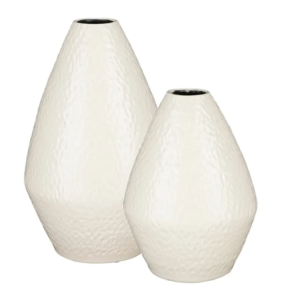 Vase décoratif blanc en céramique