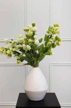 Vase décoratif blanc en céramique