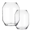Vase décoratif en verre transparent