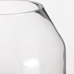 Vase décoratif en verre transparent