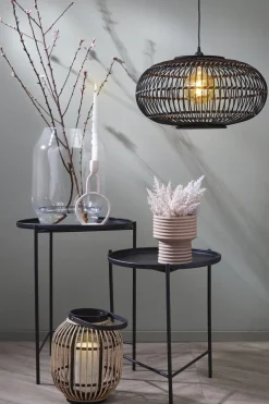 Vase décoratif en verre transparent