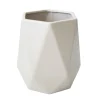 Vase en céramique beige, 8 x 5″