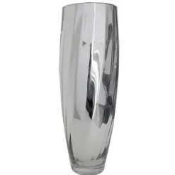 Vase en vitre platine, 15,5 x 5,5″