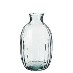 Vase soliflore en verre recyclé, 11,5 x 7″