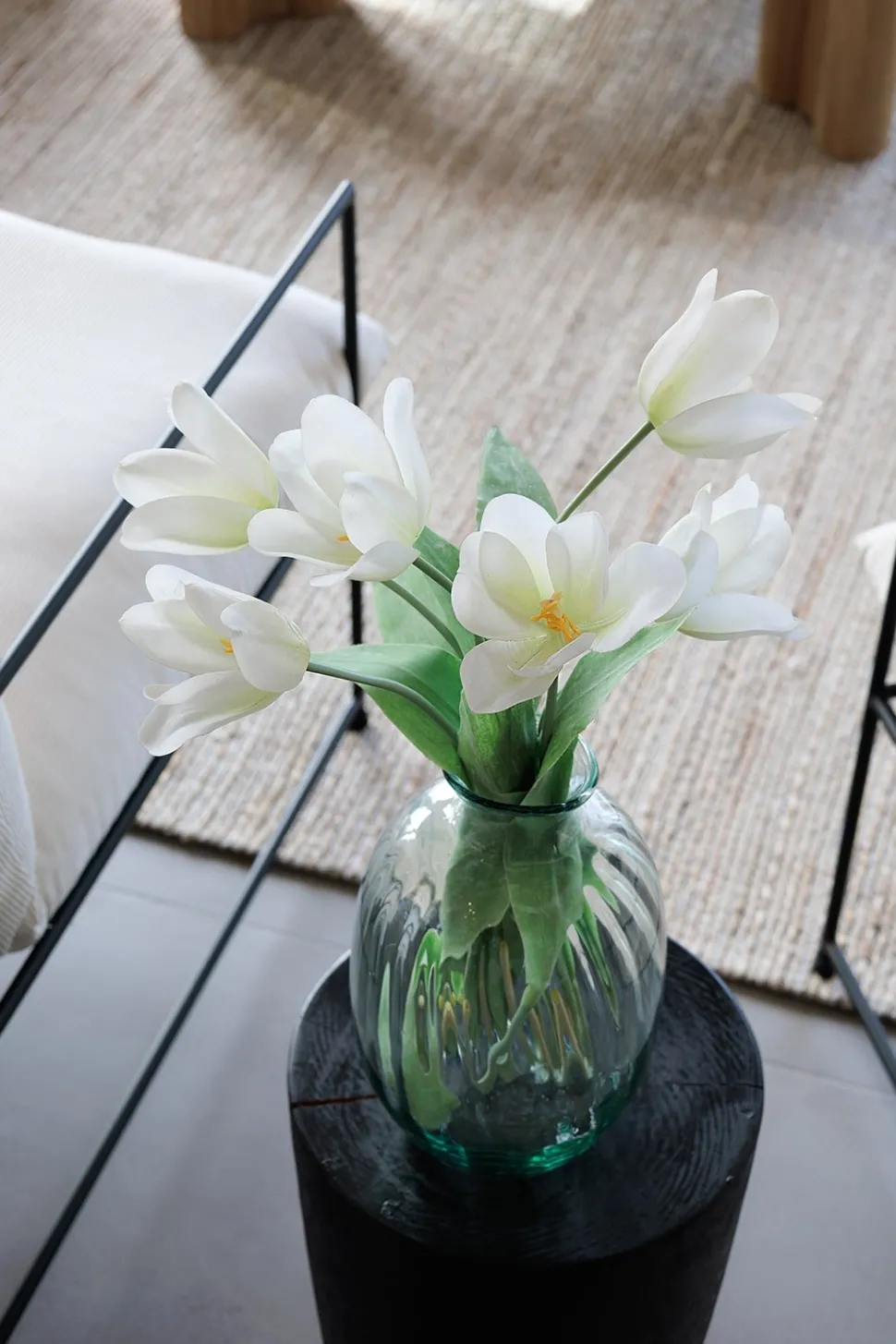 Vase soliflore en verre recyclé, 11,5 x 7″