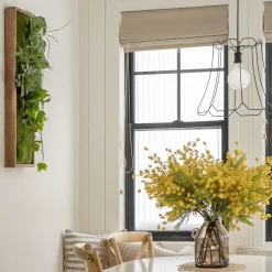 Vertical green wall, vine and tropical leaves, 36 X 12″