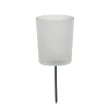 White candle holder pick, 6"