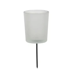 White candle holder pick, 6"