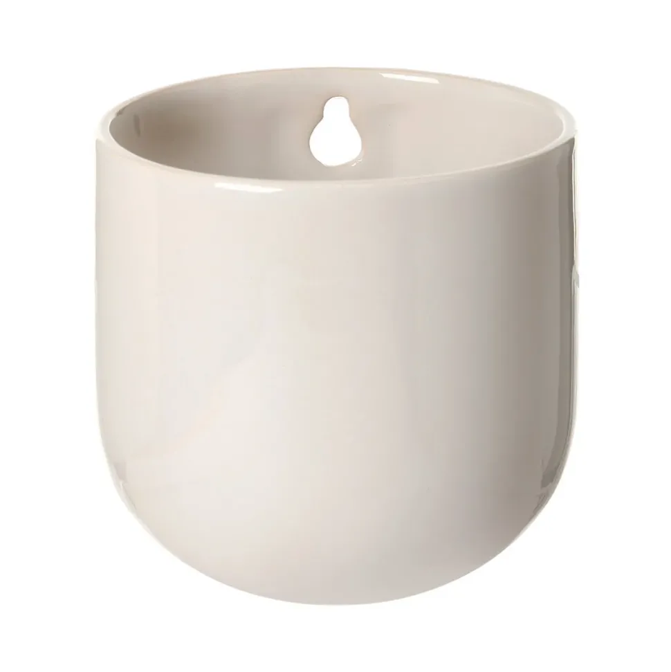 White ceramic wall pot