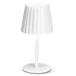 White cordless dimmable LED table lamp, 15
