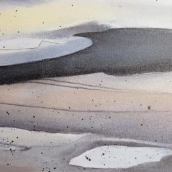 White landscape wall art, 32 x 47″