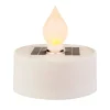 White solar tealight candle, 1 x 2″
