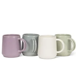 White stoneware coffee mug, 12 oz