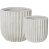 White washed fibercement planter