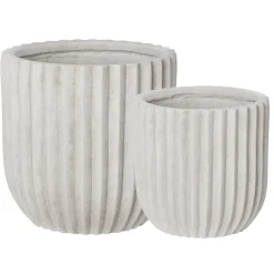 White washed fibercement planter