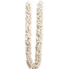 White yarn looped Christmas garland, 72"