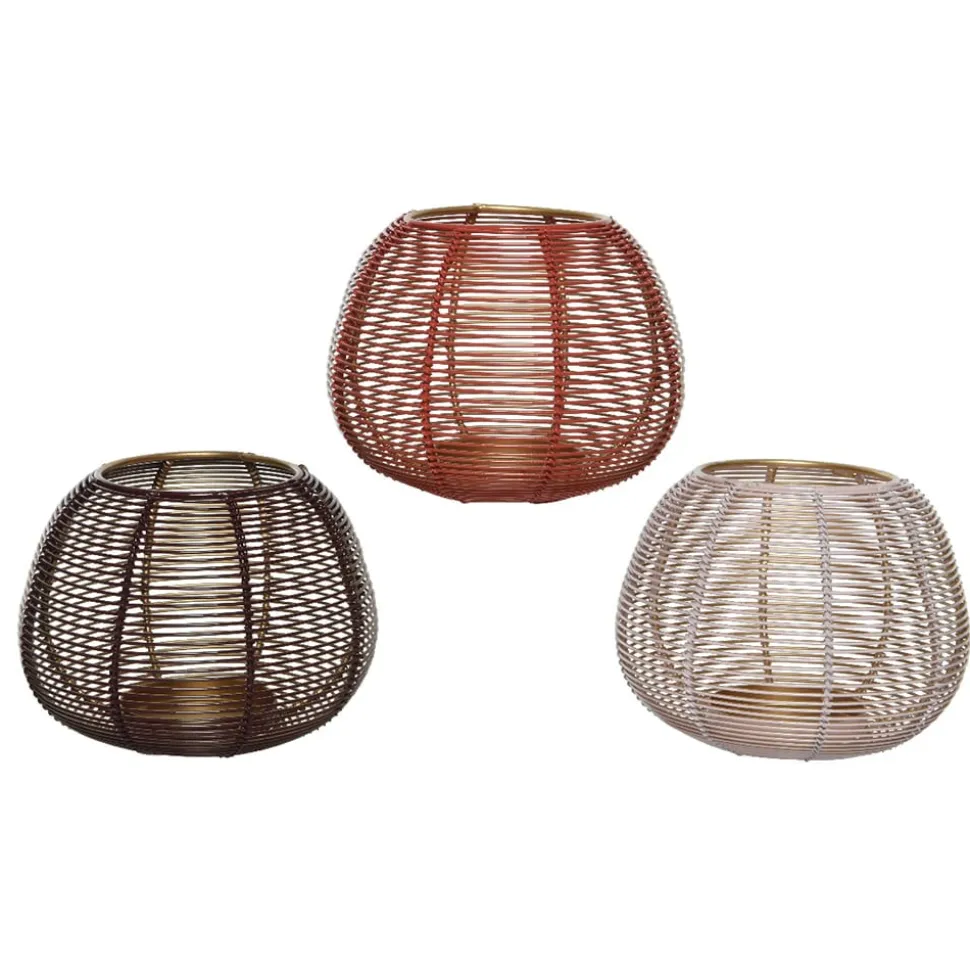 Wire mesh tealight holder, 12 x 13″