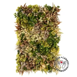 Yellow and green eucalyptus green wall, 30 x 48″