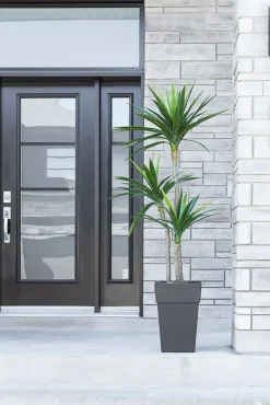 Yucca artificiel extérieur en pot, 65″