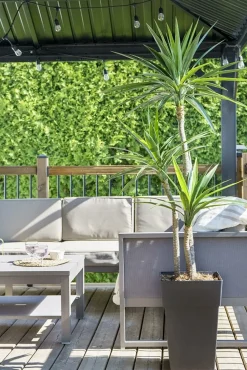 Yucca artificiel extérieur en pot, 65″