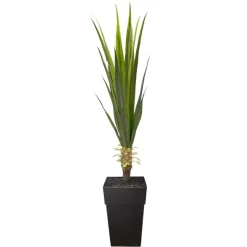 Yucca artificiel extérieur en pot, 68 x 22″