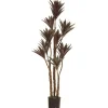 Yucca vert et mauve foncé artificiel, 48″