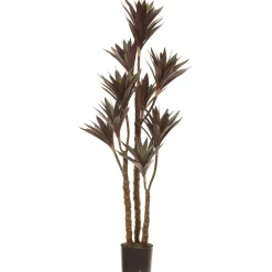 Yucca vert et mauve foncé artificiel, 48″